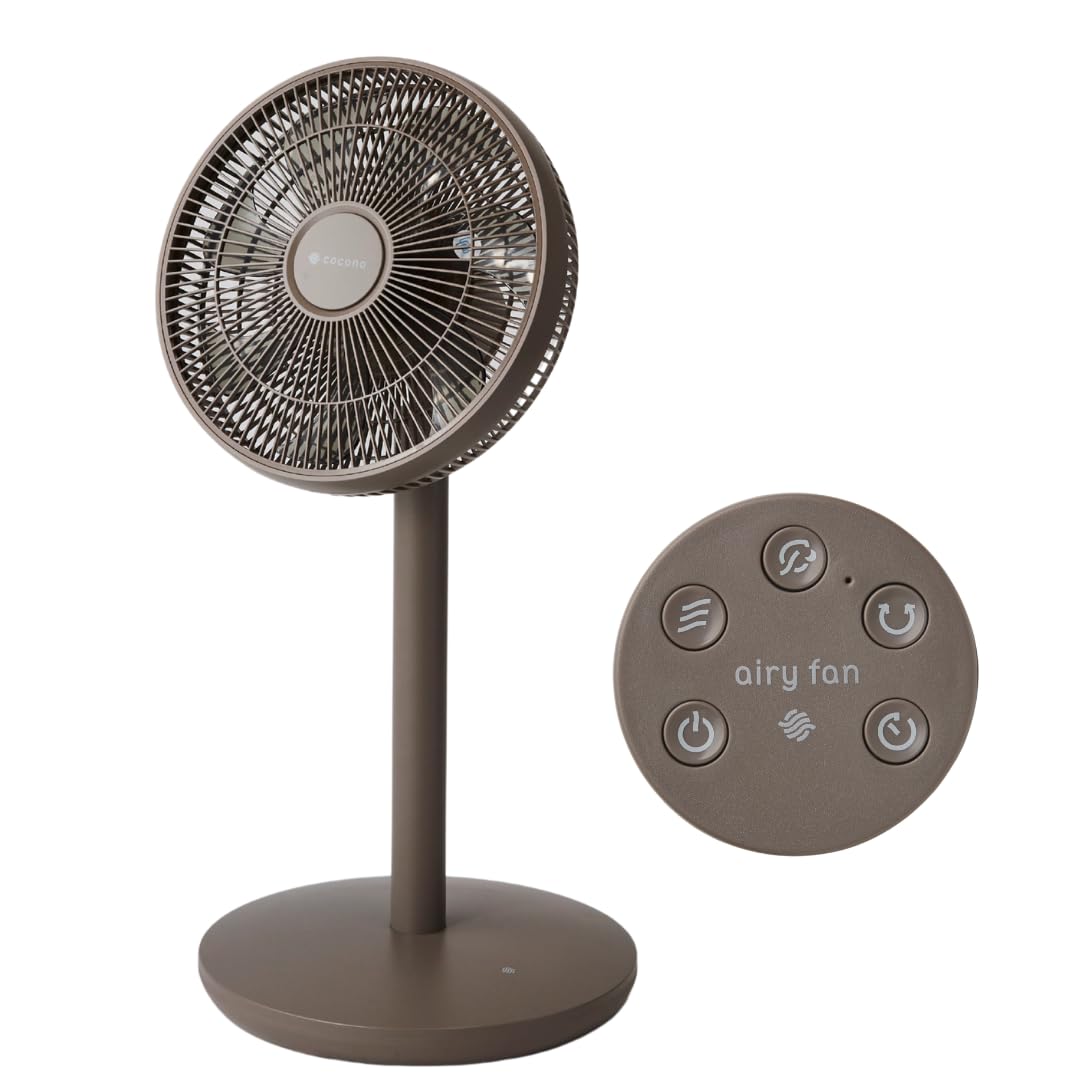 Amazon | cocono 扇風機 静音 360度首振り おしゃれ スマホ操作 DC